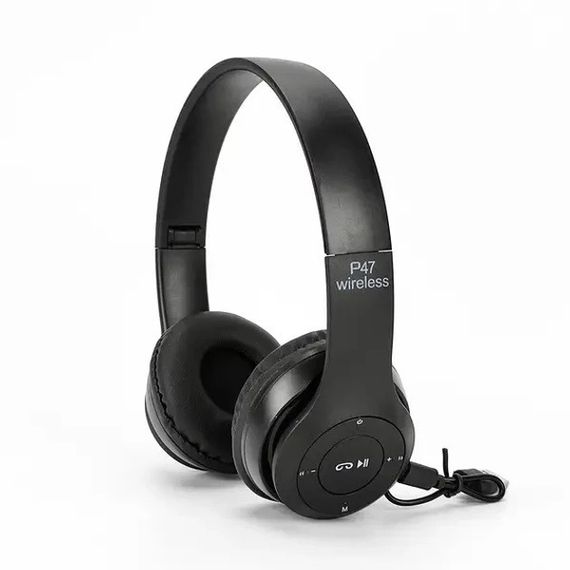 Бездротові навушники Bluetooth Wireless Headset P47 Black Гарнітура для ПК, телефону AI-278 з мікрофоном