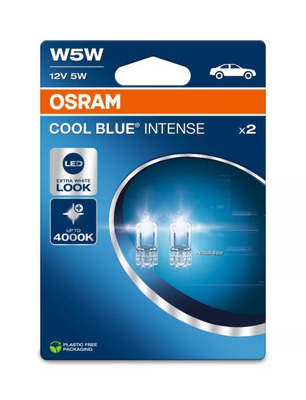 Лампа OSRAM W5W 12V 5W W2.1X9.5D COOL BLUE NEXT GENERATION 2825CBN-2BL