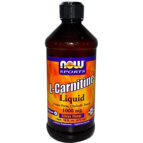 Карнитин NOW Foods L-Carnitine Liquid 1000 mg 473 ml /31 servings/ Citrus