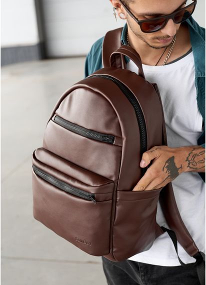 Чоловічий рюкзак Sambag ZARD LKT шоколадний 46 х 28 х 13 см (25058020m) | Зображення 3