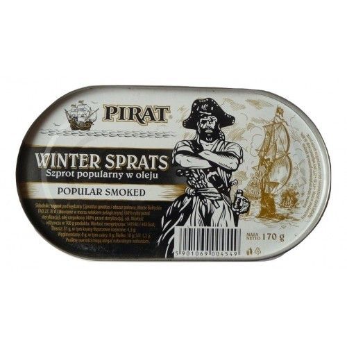 Шпроты в масле Pirat Winter Sprats, 170г ж/б