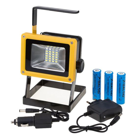 Акумуляторний прожектор зі стробоскопом, 100W, BL-204 / Переносний кемпінговий ліхтар / Світлодіодний прожектор | Зображення 8