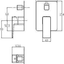 Смеситель скрытого монтажа для душа Omnires Parma chrome (PM7435CR) | Зображення 2