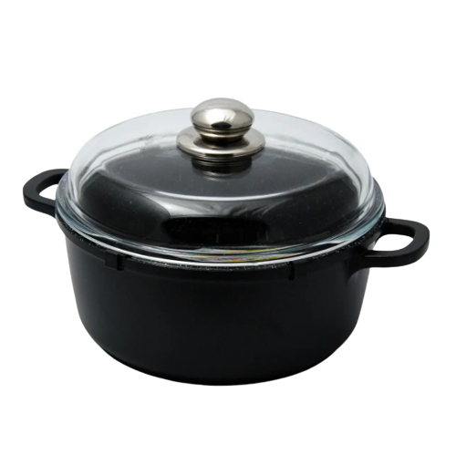 Каструля 5,8л скляна кришка MR-4628C Maestro