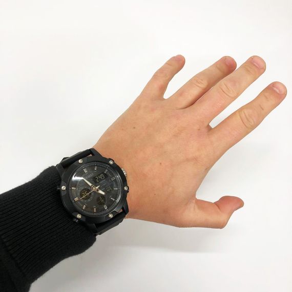 Військовий годинник з секундоміром SKMEI, Чоловічий годинник із пластиковим ремінцем QX-13 | Зображення 9