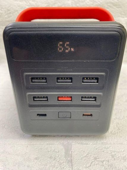 Повербанк Hoco 100000mAh 65W з швидкою зарядкою для ноутбука PD 6 USB 2 Type-C PowerBank з ліхтарик  бу глюче | Зображення 1