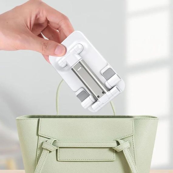 Настольный держатель для телефона, 3 Plastic, Цвет микс / Универсальная складная подставка для смартфона | Зображення 1