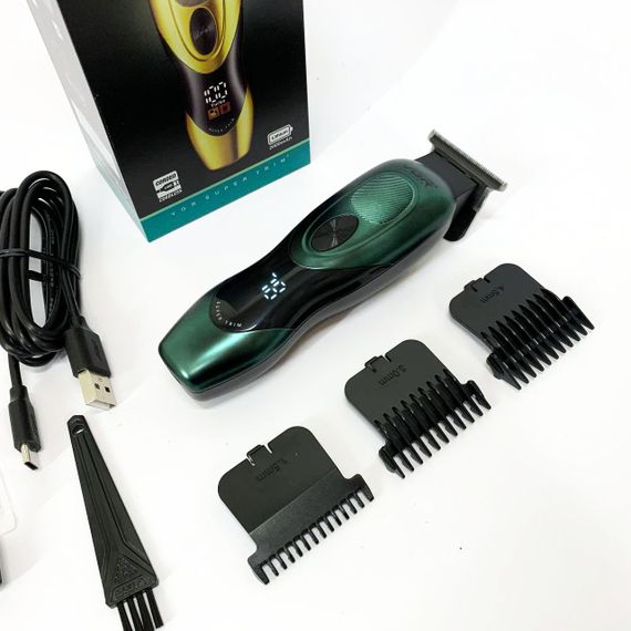 Професійний тример з набором насадок VGR, Акумуляторна машинка-тример для стрижки волосся DE-42 | Зображення 9