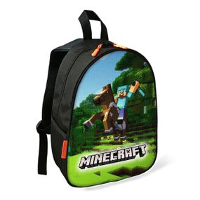 Рюкзак Minecraft Стив детский школьный/городской 34х27х13 см для мальчика (02410)