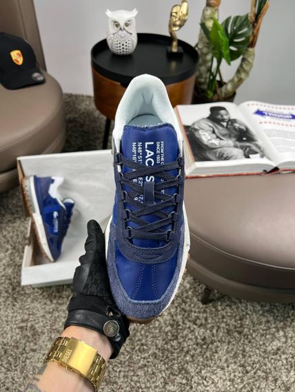 Мужские кроссовки  Lacoste Elite Active PRM Navy White (топ качество) A4396 43 27,5 | Зображення 6