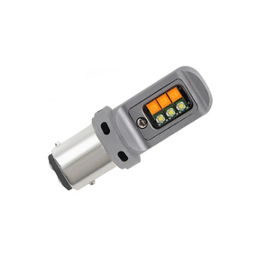 Автолампа светодиодная P21/5W, 1157, цоколь BA15d, 3535 x 12 smd, бело желтая, 12 - 24 В