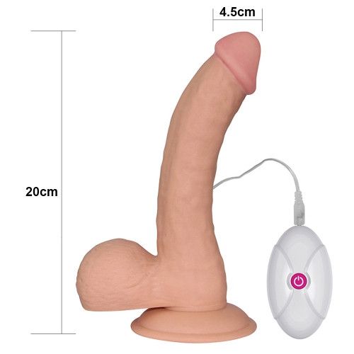 Реалістичний вібратор - The Ultra Soft Dude Vibrating 8.8" Sex Aura | Зображення 4