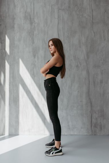 Кроссовки женские Fashion Fiddle 3733 37 размер 235 см Черный | Зображення 9