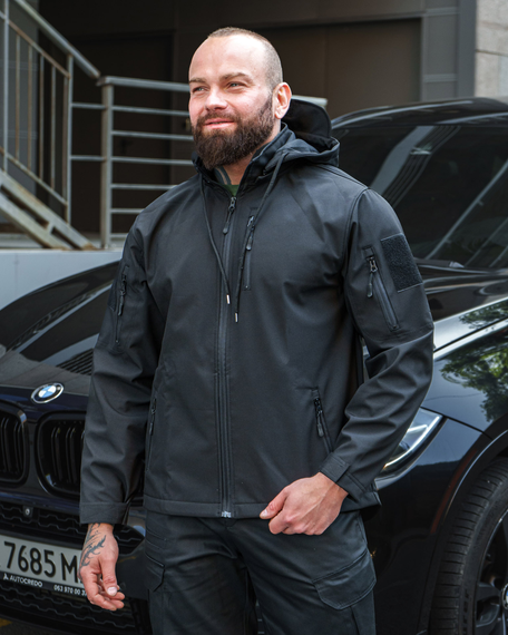 Куртка софтшелл спринг чёрный S | Зображення 1