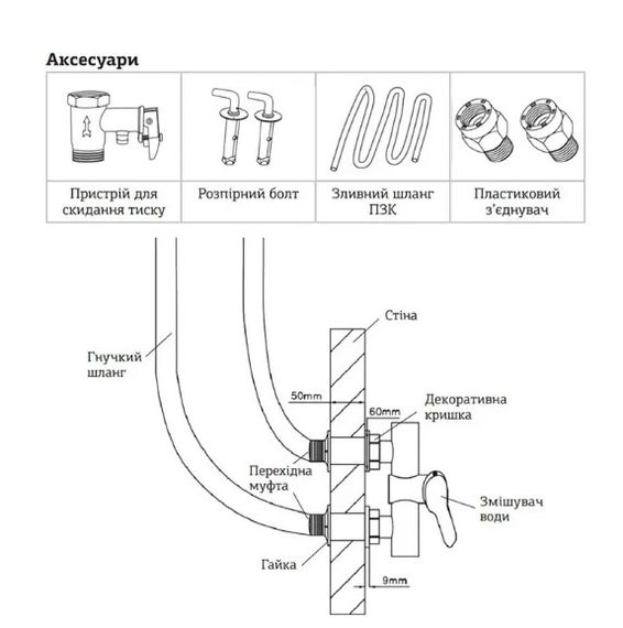 Водонагрівач Mixxus EWH-04100 Flat Dry 100 л, 2,0 кВт, "сухий" ТЕН, вертикальний, прямокутний, білий (WH0019) | Зображення 3