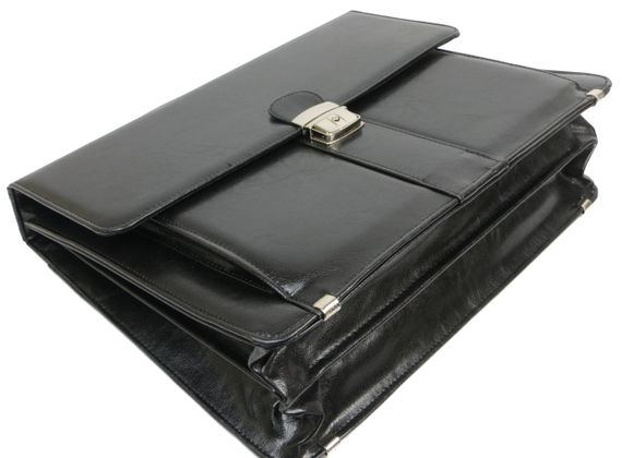 Портфель мужской Jpb из кожзаменителя черный | Зображення 3