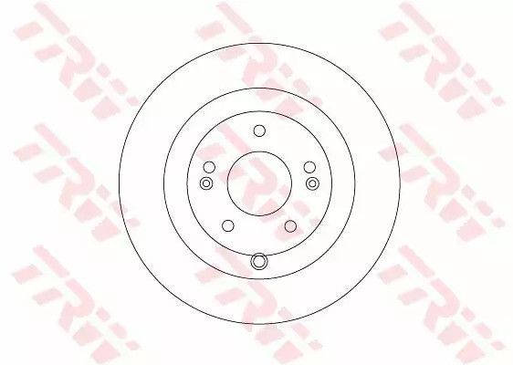 Диск гальмівний (1 шт.) HYUNDAI Santa Fe R D=302mm 06-11, TRW (DF6690) | Зображення 1