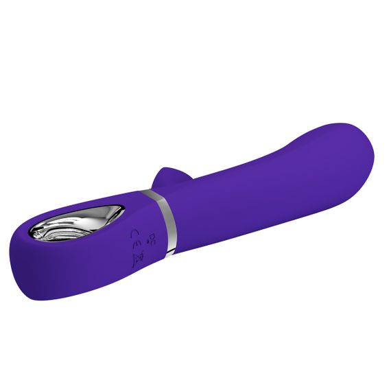 Вібратор з м'якою головкою і кліторальной стимуляцією Pretty Love - Thomas USB Purple, BI-014621-3 Sex Aura | Зображення 6