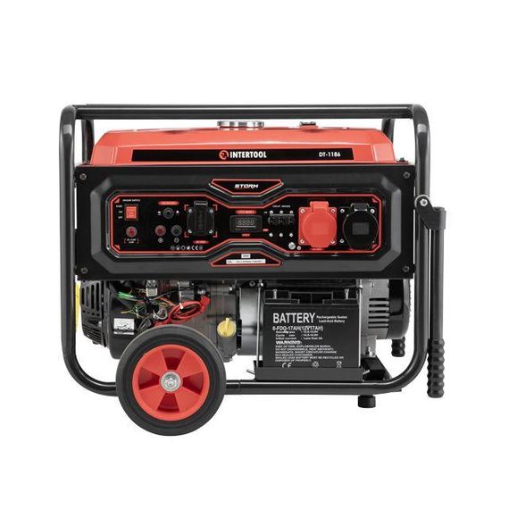 Генератор бензиновий 8/8,5 кВт, електро+ручний старт, STORM INTERTOOL DT-1186 | Зображення 4