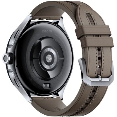 Смарт-часы Xiaomi Watch 2 Pro Bluetooth Silver Case with Brown Leather Strap (1006733) | Зображення 5