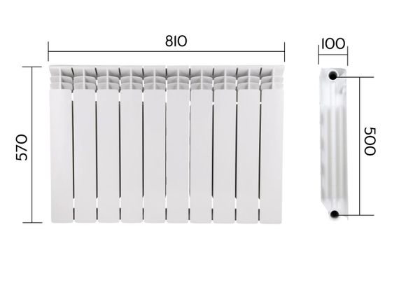 Радіатор біметалічний Thermo Alliance Bi-Vulcan Plus FBF500TM | Зображення 1