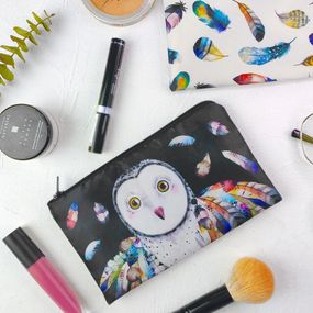 Косметичка жіноча Ты – моё чудо в перьях 20х12 см (K_21M009)