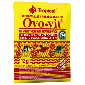 Корм Tropical Ovo-Vit для всіх акваріумних риб пластівці 12 г