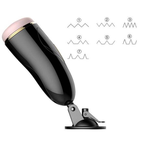 Мастурбатор з вібростимуляцією FOXSHOW Vibrating Masturbation Cup USB 7 + Interactive Function, BS6300033 Sex Aura | Зображення 3