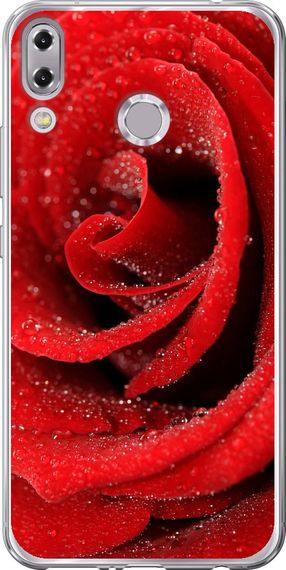 Чехол на Asus Zenfone 5 ZE620KL Красная роза "529u-1554-17620"