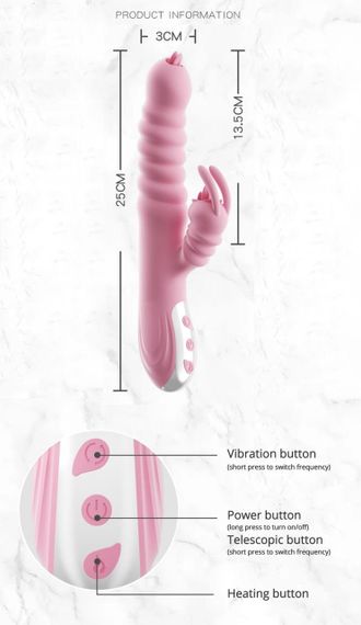 Вибратор - Hannah USB Pink Sex Aura | Зображення 1