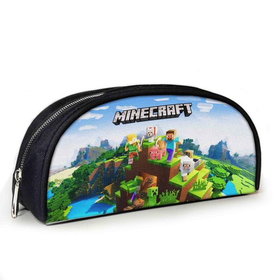 Пенал школьный Minecraft 23х10х8 см с принтом для мальчика (02840)