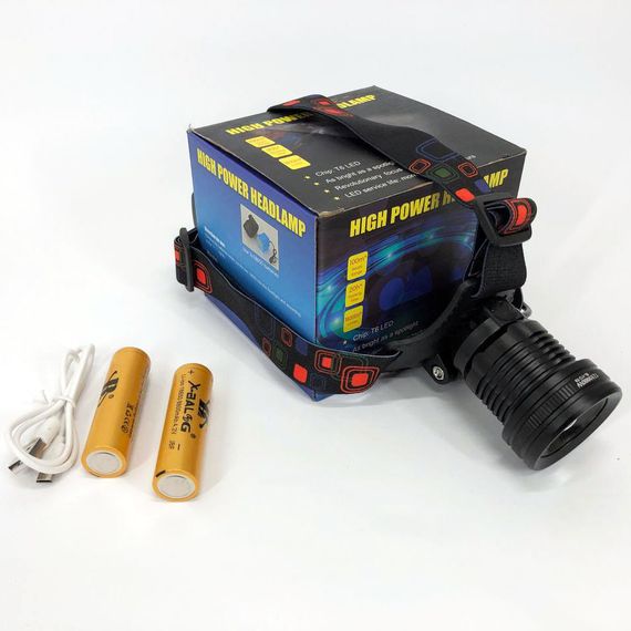 Потужний ліхтарик світлодіодний на голову XQ-172-T6-COB, Ліхтар UO-412 на лобовий | Зображення 6