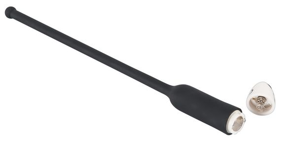 Стимулятор уретральный с вибрацие Silicone Dilator extra long с 7 режимами вибрации Sex Aura | Зображення 3
