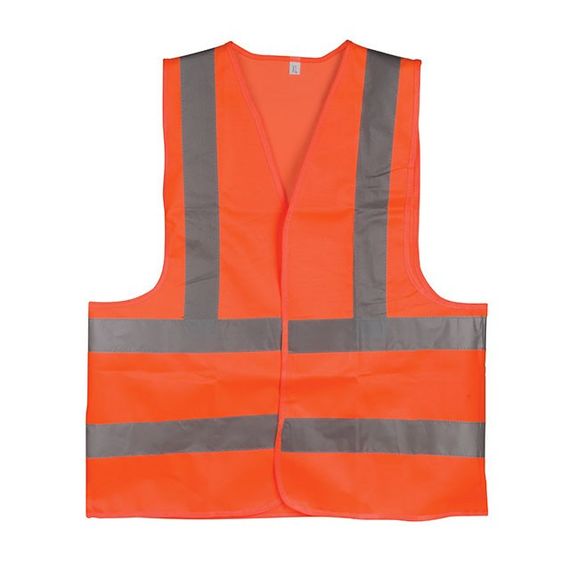 Жилет сигнальний жовтогарячий XL (60*70 см), 120 г/м2 INTERTOOL SP-20281