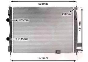 Радіатор охолодження двигуна NISSAN QASHQAI, Van Wezel (13002287)