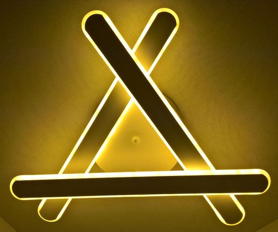 Люстра світлодіодна стельова LED світильник для квартири на стелю лед 25334 Білий 10х51х51 см. | Зображення 1