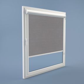 Рулонная штора Rolets Лён 2-2142-2100 210x170 см закрытого типа Серая