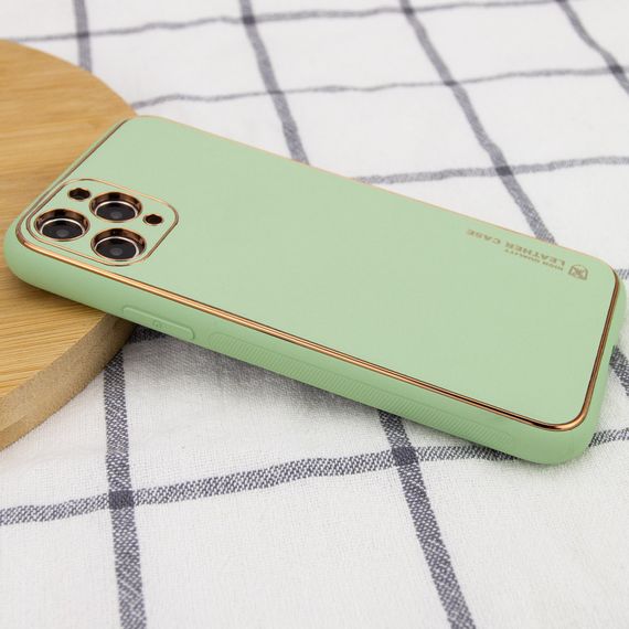 Шкіряний чохол Xshield для Apple iPhone 11 Pro Max (6.5") Зелений/Pistachio | Зображення 1