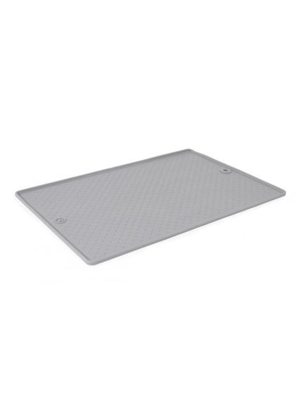 Килимок антиковзкий під миски для тварин Dexas Pet Bowl Grippmat 33 см х 48 см, сірий