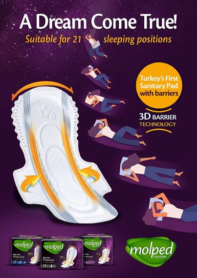 Гігієнічні прокладки Molped Super Night Super long 5 шт (8690536806829) | Зображення 1