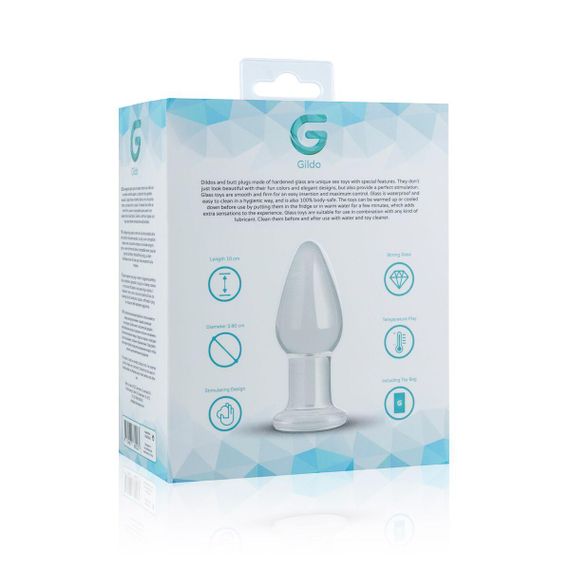 Скляна анальна пробка Gildo Glass Buttplug No. 24 Sex Aura | Зображення 4