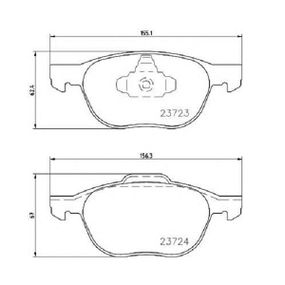 Гальмівні колодки Bosch дискові передні FORD/MAZDA/VOLVO Focus/3/V50/S400/C70/C30 0986495215