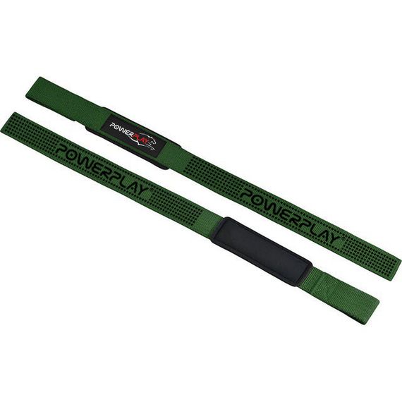 Лямки для тяги Паверплей 7064 Lifting Gym Straps Зелені | Зображення 3
