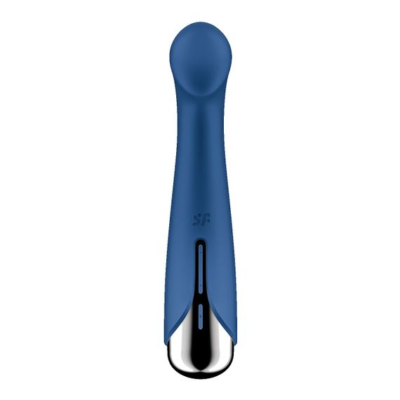 Вібратор з ротацією Satisfyer Spinning G-Spot 1 Blue, плоский майданчик для стимуляції точки G | Зображення 5
