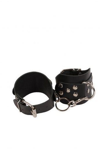 Наручники Leather Hand Cuffs Black sexstyle