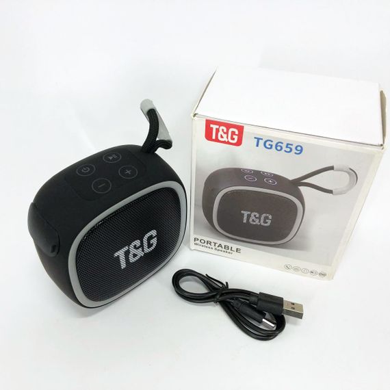 Портативна Bluetooth-колонка TG659 із ремінцем. WX-455 Колір: чорний | Зображення 2