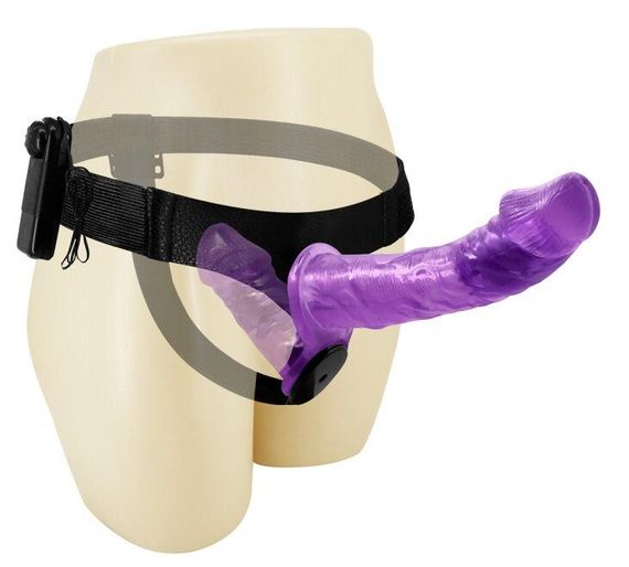 Страпон з вібрацією з 2-ма вібромоторами ULTRA PASSIONATE HARNESS STRAP-ON, BW-022060-1 Sex Aura | Зображення 4