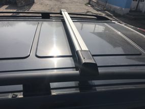 Перемички на рейлінги без ключа (2 шт) Сірий для Mercedes Vito / V W447 2014-2024 рр