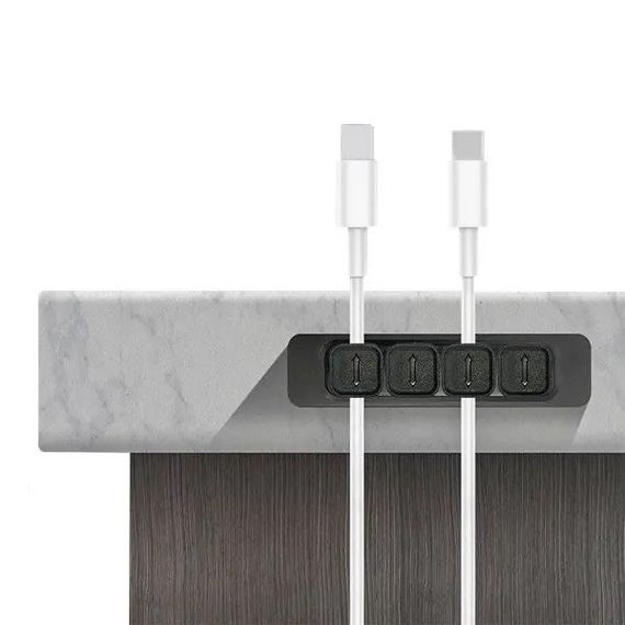 Держатель органайзер Primo TKM4 для USB кабелей магнитный - Black | Зображення 2