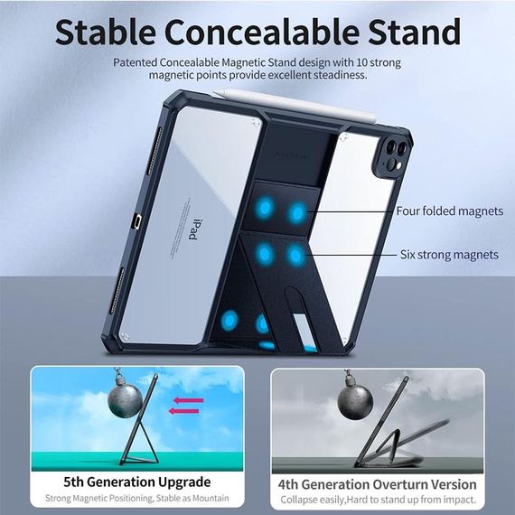 TPU+PC чохол Xundd Stand c посиленими кутами для Apple iPad Pro 11" (2020-2022) Чорний | Зображення 2